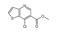 methyl 7-chlorothieno[3,2-b]pyridine-6-carboxylate结构式