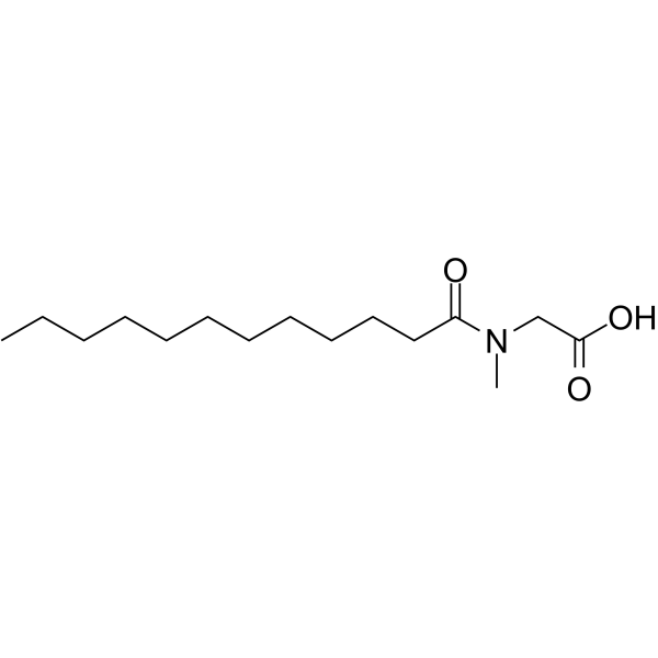 N-十二烷酰基肌氨酸结构式