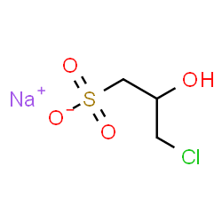 3-氯-2-羟基丙磺酸钠盐结构式