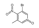 3-bromo-5-methyl-4-nitro-1-oxidopyridin-1-ium Structure