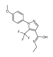 N-ethyl-1-(4-methoxyphenyl)-5-(trifluoromethyl)pyrazole-4-carboxamide结构式