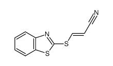 Acrylonitrile, 3-(2-benzothiazolylthio)- (7CI,8CI) Structure