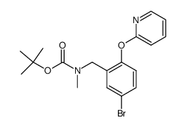 [5-Bromo-2-(pyridine-2-yloxy)-benzyl]-methyl-carbamic acid tert-butyl ester Structure
