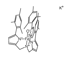 [(tris(5-mesitylpyrrol-2-ylmethyl)amine)Fe(III)(OH)]K结构式