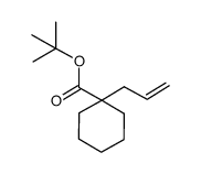 1-allylcyclohexanecarboxylic acid tert-butyl ester Structure