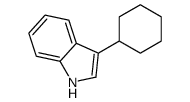 3-环己基-1H-吲哚结构式