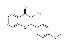 2-[4-(dimethylamino)phenyl]-3-hydroxychromen-4-one结构式