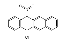 5-chloro-12-nitro-5,12-dihydro-naphthacene结构式