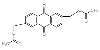 9,10-Anthracenedione, 2,6-bis[(acetyloxy)methyl]- (en)结构式