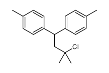 1-[3-chloro-3-methyl-1-(4-methylphenyl)butyl]-4-methylbenzene结构式