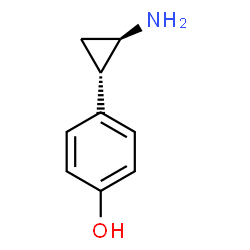 4-[(1R,2S)-rel-2-氨基环丙基]苯酚结构式