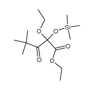 ethyl 2-ethoxy-4,4-dimethyl-3-oxo-2-((trimethylsilyl)oxy)pentanoate Structure