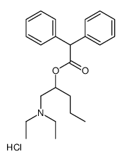 2-(2,2-diphenylacetyl)oxypentyl-diethylazanium,chloride Structure