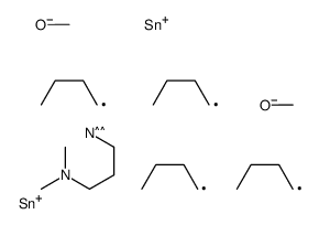 N',N'-bis[dibutyl(methoxy)stannyl]-N,N-dimethylpropane-1,3-diamine Structure