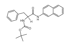 tert-butyloxycarbonyl-L-phenylalanine 2-naphthylamide结构式
