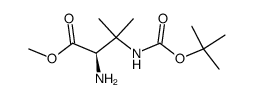 (R)-Methyl 2-amino-3-((tert-butoxycarbonyl)amino)-3-methylbutanoate Structure