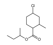 butan-2-yl 4-chloro-2-methylcyclohexane-1-carboxylate结构式