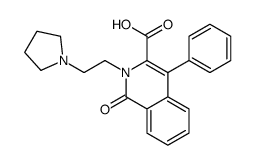 1-oxo-4-phenyl-2-(2-pyrrolidin-1-ylethyl)isoquinoline-3-carboxylic acid Structure