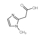 (1-甲基-1H-咪唑-2-基)-乙酸结构式