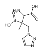 2-氨基-3-甲基-3-亚磺基-4-(1H-1,2,3-三唑-1-基)丁酸结构式