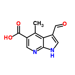 3-Formyl-4-Methyl-7-azaindole-5-carboxylic acid结构式