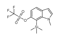 1-methyl-7-(trimethylsilyl)-1H-indol-6-yl trifluoromethanesulfonate Structure
