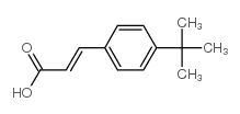 3-(4-(叔丁基)苯基)丙烯酸结构式