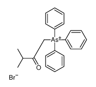 (3-methyl-2-oxobutyl)-triphenylarsanium,bromide Structure