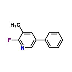 2-Fluoro-3-methyl-5-phenylpyridine Structure
