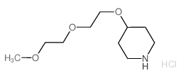 2-(2-Methoxyethoxy)ethyl 4-piperidinyl ether hydrochloride Structure