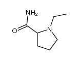 1-ethylpyrrolidine-2-carboxamide结构式