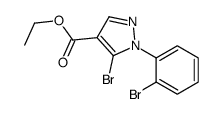 ETHYL5-BROMO-1-(2-BROMOPHENYL)-1H-PYRAZOLE-4-CARBOXYLATE Structure