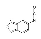 5-异氰酰基苯并[c][1,2,5]噁二唑结构式