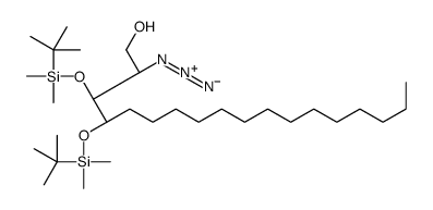 (2S,3S,4R)-2-Azido-3,4-bis[(tert-butyldimethylsilyl)oxy]-1-octadecanol Structure
