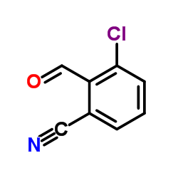 3-氯-2-甲酰基苯甲腈结构式