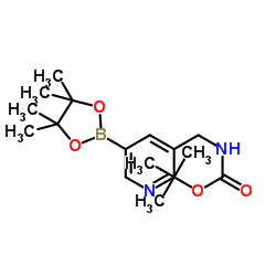 叔丁基(5-(4,4,5,5-四甲基-1,3,2-二氧杂硼烷-2-基)吡啶-3-基)甲基氨基甲酸酯图片