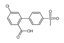 4-chloro-2-(4-methylsulfonylphenyl)benzoic acid Structure