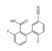 2-(5-cyano-2-fluorophenyl)-6-fluorobenzoic acid结构式
