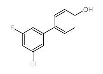 4-(3-氯-5-氟苯基)苯酚结构式