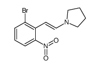 1-(2-bromo-6-nitrostyryl)pyrrolidine结构式