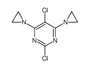 4,6-bis(aziridin-1-yl)-2,5-dichloropyrimidine结构式