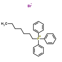 Heptyl(triphenyl)phosphonium bromide Structure