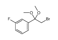 1-(2-bromo-1,1-dimethoxyethyl)-3-fluorobenzene结构式