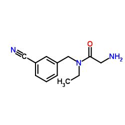 N-(3-Cyanobenzyl)-N-ethylglycinamide Structure