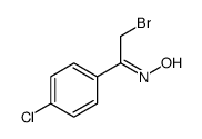 N-[2-bromo-1-(4-chlorophenyl)ethylidene]hydroxylamine结构式