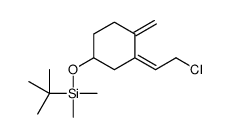 {[(3Z)-3-(2-Chloroethylidene)-4-methylenecyclohexyl]oxy}(dimethyl )(2-methyl-2-propanyl)silane结构式