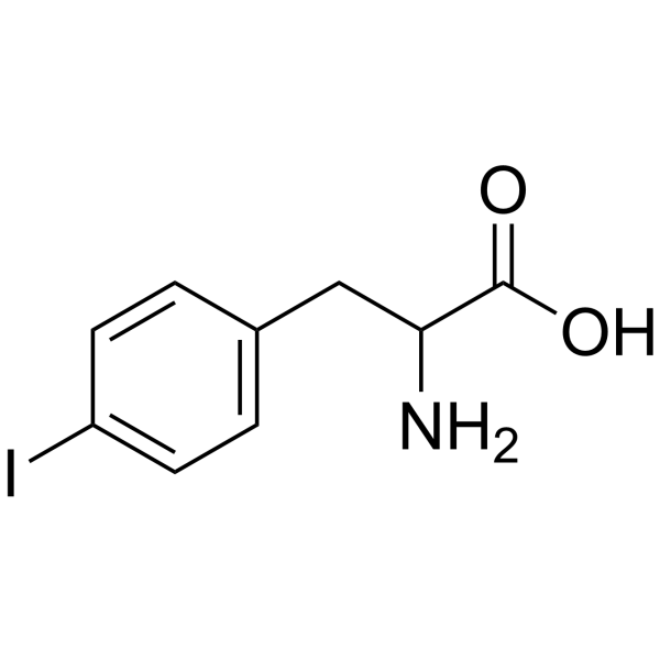 DL-对碘苯丙氨酸结构式