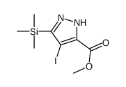 methyl 4-iodo-5-trimethylsilyl-1H-pyrazole-3-carboxylate Structure