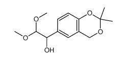 1-(2,2-dimethyl-4H-benzo[d][1,3]dioxin-6-yl)-2,2-dimethoxyethanol Structure