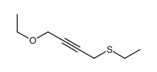 1-ethoxy-4-ethylsulfanylbut-2-yne结构式